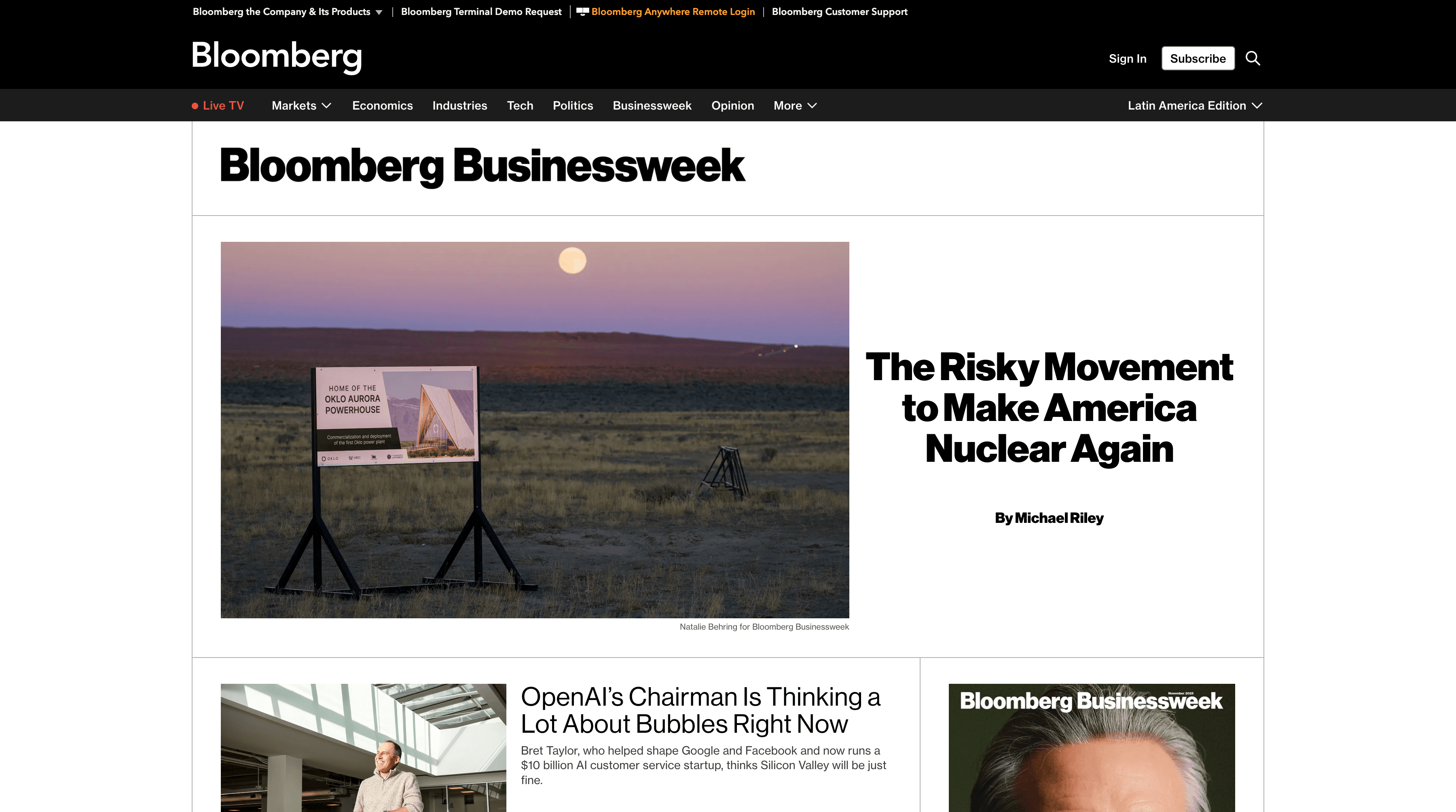 Bloomberg Business preview