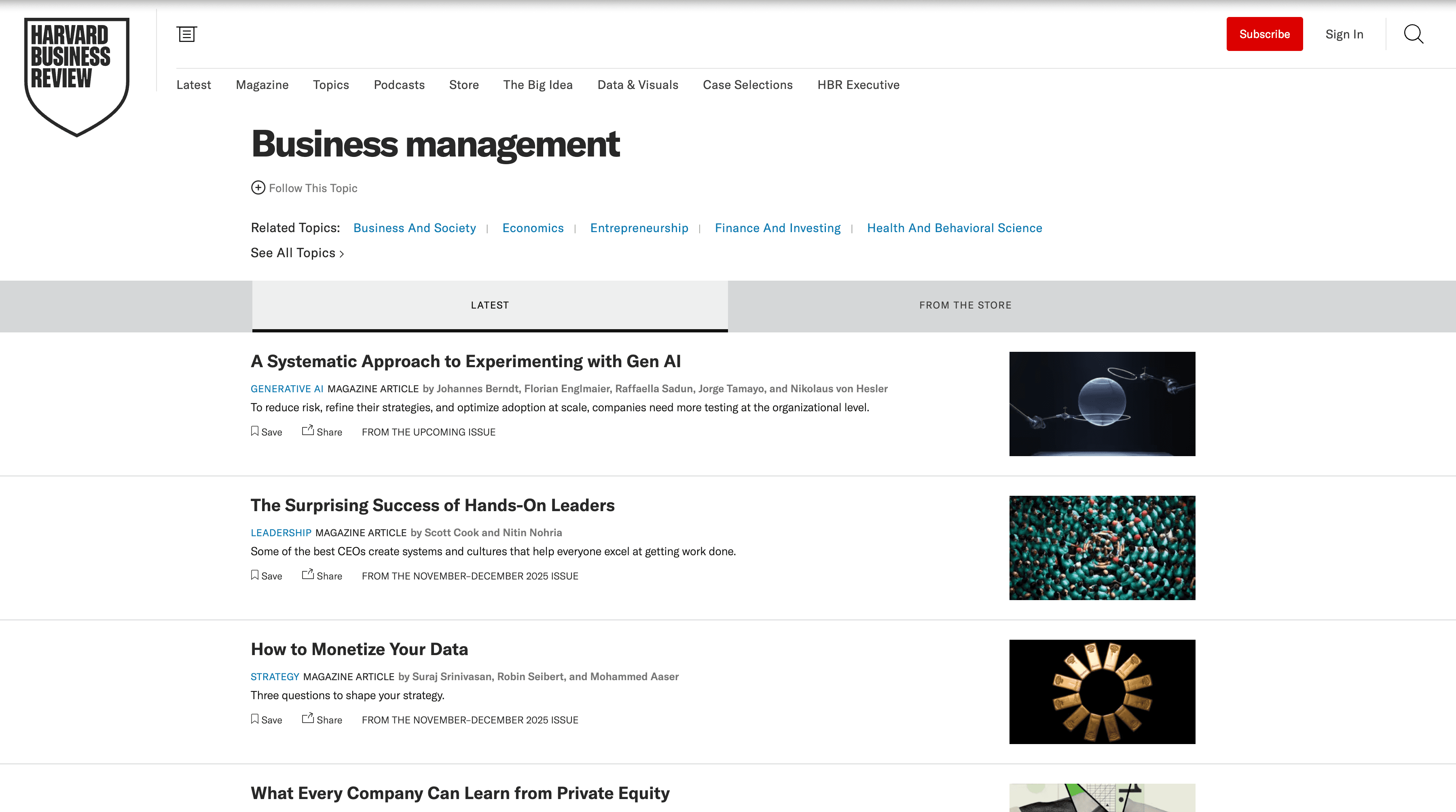 Harvard Business Review preview